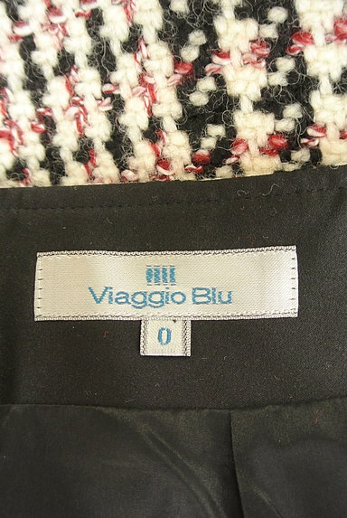 Viaggio Blu（ビアッジョブルー）の古着「チェック柄膝上丈ウールスカート（ミニスカート）」大画像６へ