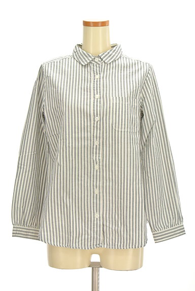SM2（サマンサモスモス）の古着「ストライプ柄コットンシャツ（カジュアルシャツ）」大画像１へ