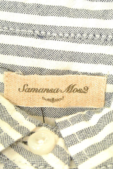 SM2（サマンサモスモス）の古着「ストライプ柄コットンシャツ（カジュアルシャツ）」大画像６へ