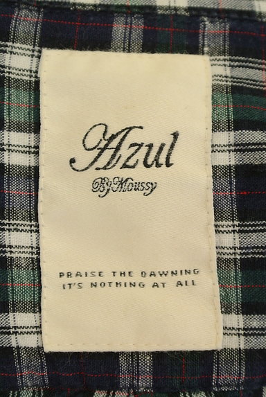 AZUL by moussy（アズールバイマウジー）の古着「チェック柄コットンシャツ（カジュアルシャツ）」大画像６へ