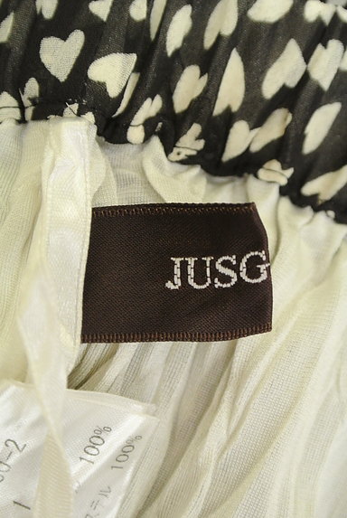 JUSGLITTY（ジャスグリッティー）の古着「ハート柄シアーフリルスカート（スカート）」大画像６へ