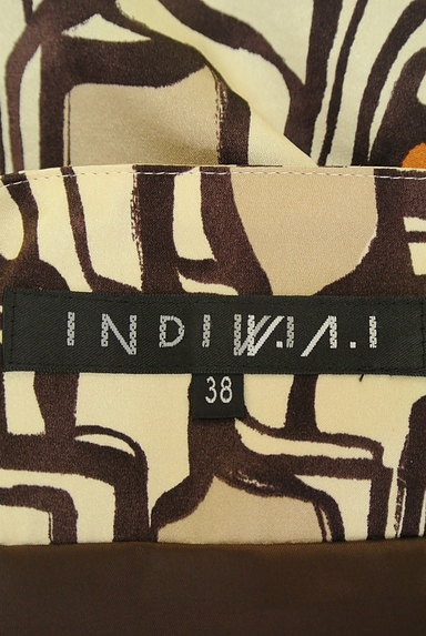 INDIVI V.A.I（インディヴィヴァイ）の古着「絵画調総柄スカート（スカート）」大画像６へ