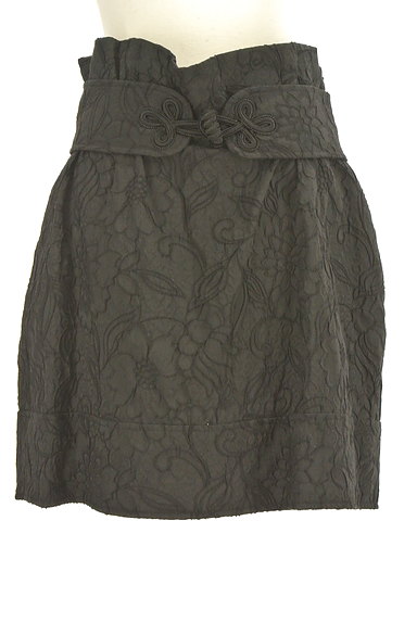 LOVE MOSCHINO（ラブモスキーノ）の古着「花刺繍のチャイナ風ミニスカート（ミニスカート）」大画像１へ