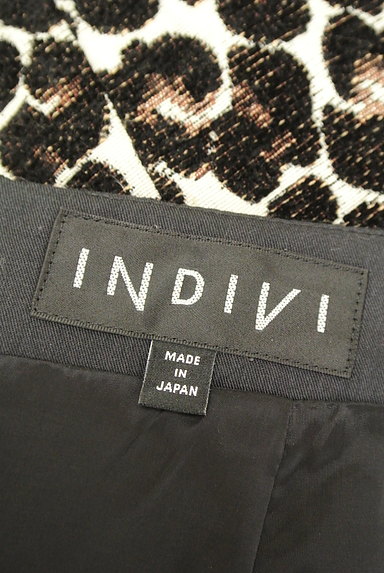 INDIVI（インディヴィ）の古着「膝上丈レオパード柄フレアスカート（ミニスカート）」大画像６へ