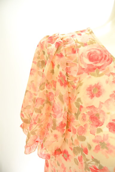 LAISSE PASSE（レッセパッセ）の古着「花柄シフォンパフ袖カットソー（カットソー・プルオーバー）」大画像４へ