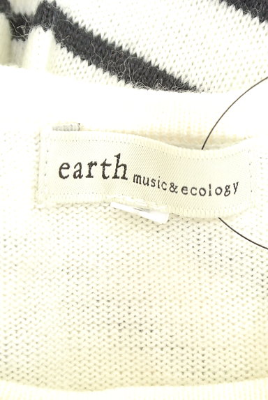 earth music&ecology（アースミュージック＆エコロジー）の古着「フリルボーダーニット（ニット）」大画像６へ