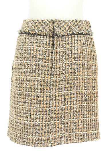 TOMORROWLAND（トゥモローランド）の古着「フリンジツイードタイトスカート（ミニスカート）」大画像２へ