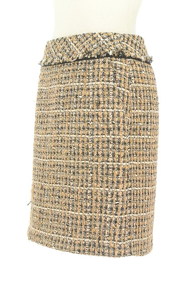 TOMORROWLAND（トゥモローランド）の古着「フリンジツイードタイトスカート（ミニスカート）」大画像３へ