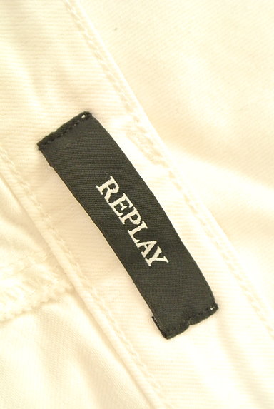 REPLAY（リプレイ）の古着「裾ファスナー白デニムパンツ（デニムパンツ）」大画像６へ