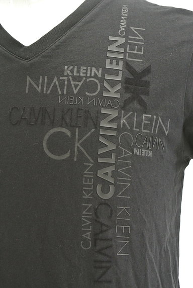 Calvin Klein（カルバンクライン）の古着「フロッキーロゴプリントＴシャツ（Ｔシャツ）」大画像４へ