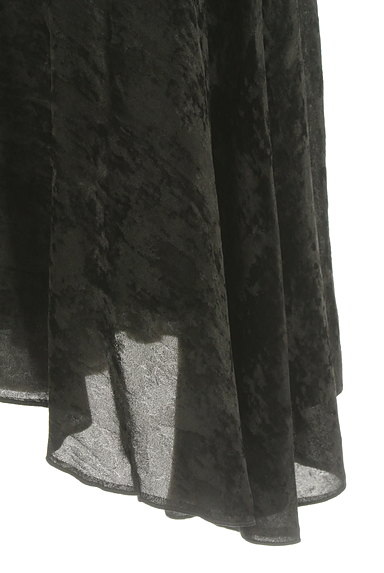 COMME CA DU MODE（コムサデモード）の古着「アシンメトリーベルベットフレアスカート（スカート）」大画像５へ