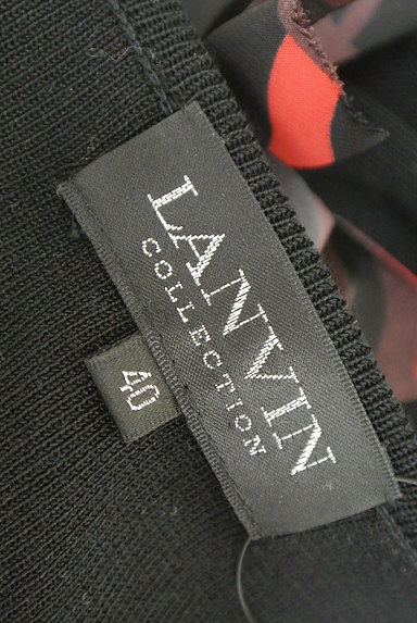 LANVIN（ランバン）の古着「柄シフォンリボン七分袖ニット（ニット）」大画像６へ
