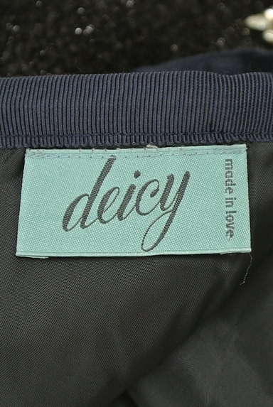 DEICY（デイシー）の古着「ビジュー付きラメツイードスカート（ミニスカート）」大画像６へ