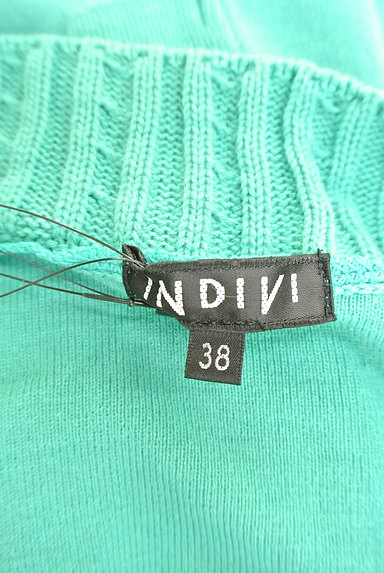 INDIVI（インディヴィ）の古着「ボヘミアンベルトＶネックニット（ニット）」大画像６へ