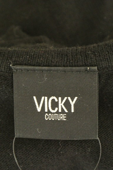 VICKY（ビッキー）の古着「スタッズ付きニットワンピース（ワンピース・チュニック）」大画像６へ