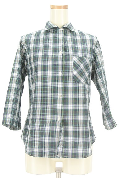 FUKUZO（フクゾー）の古着「チェック柄七分袖シャツ（カジュアルシャツ）」大画像１へ