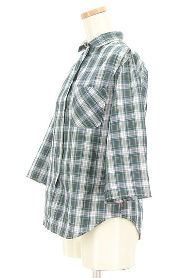 FUKUZO（フクゾー）の古着「チェック柄七分袖シャツ（カジュアルシャツ）」大画像３へ