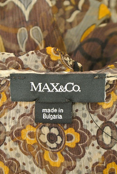 MAX&Co.（マックス＆コー）の古着「総柄シフォンブラウス（カットソー・プルオーバー）」大画像６へ
