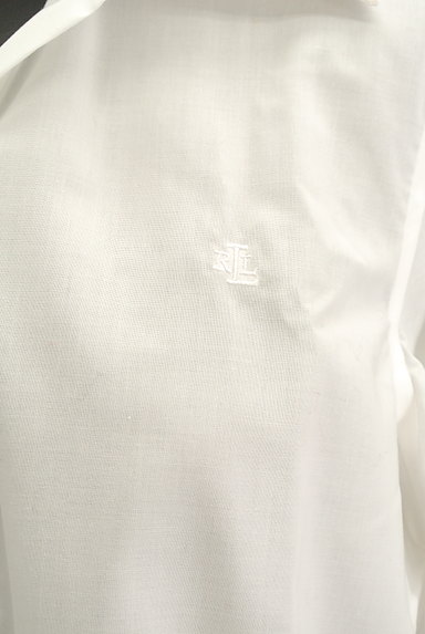Ralph Lauren（ラルフローレン）の古着「シンプル白シャツ（カジュアルシャツ）」大画像５へ