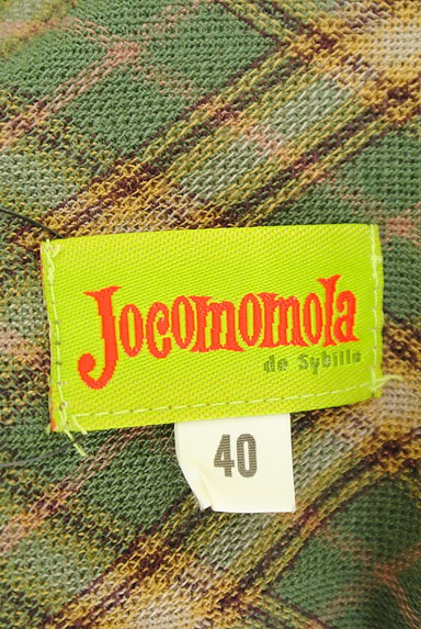 Jocomomola（ホコモモラ）の古着「チェック柄ハイネックカットソー（カットソー・プルオーバー）」大画像６へ