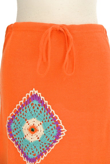 mash mania（マッシュマニア）の古着「マルチ刺繍ロングニットスカート（スカート）」大画像４へ