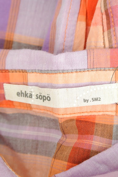 SM2（サマンサモスモス）の古着「チェック柄７分袖シャツ（カジュアルシャツ）」大画像６へ