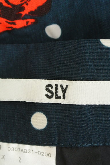 SLY（スライ）の古着「フラワー×ドット柄スカート（スカート）」大画像６へ