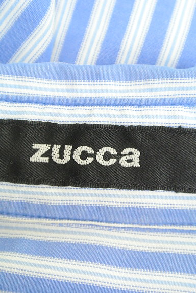 ZUCCa（ズッカ）の古着「ストライプ柄７分袖シャツワンピ（ワンピース・チュニック）」大画像６へ