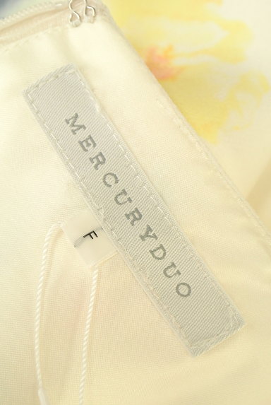 MERCURYDUO（マーキュリーデュオ）の古着「フラワー７分袖膝丈ワンピース（ワンピース・チュニック）」大画像６へ