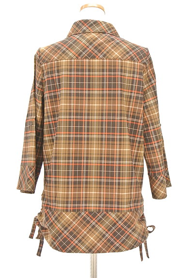 INTER PLANET（インタープラネット）の古着「裾リボン７分袖シャツ風カットソー（カットソー・プルオーバー）」大画像２へ