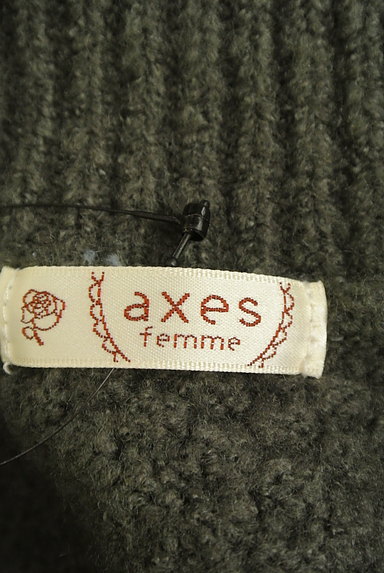 axes femme（アクシーズファム）の古着「パール付きケーブル編みニット（ニット）」大画像６へ
