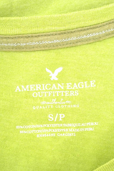 AMERICAN EAGLE OUTFITTERS（アメリカンイーグルアウトフィッターズ）の古着「ライムカラーロゴプリントＴシャツ（Ｔシャツ）」大画像６へ