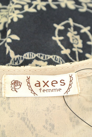 axes femme（アクシーズファム）の古着「レース切替ドットカットソー（カットソー・プルオーバー）」大画像６へ