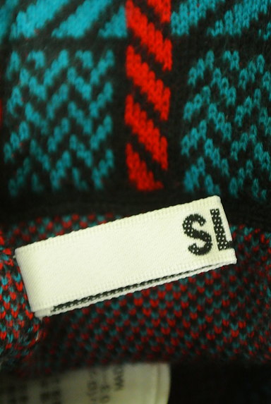 SLY（スライ）の古着「チェック柄ニットタイトスカート（ミニスカート）」大画像６へ