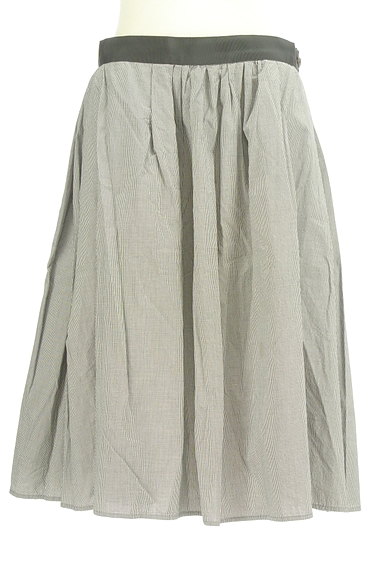 MARGARET HOWELL（マーガレットハウエル）の古着「ギャザーフレアミモレ丈スカート（スカート）」大画像１へ