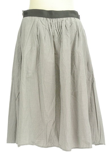 MARGARET HOWELL（マーガレットハウエル）の古着「ギャザーフレアミモレ丈スカート（スカート）」大画像２へ
