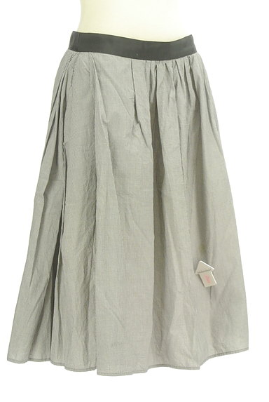 MARGARET HOWELL（マーガレットハウエル）の古着「ギャザーフレアミモレ丈スカート（スカート）」大画像４へ