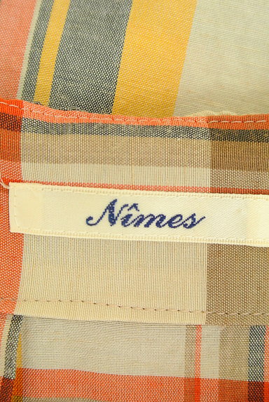 NIMES（ニーム）の古着「チェック柄Ｉラインワンピース（ワンピース・チュニック）」大画像６へ