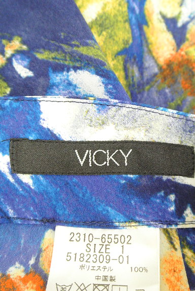 VICKY（ビッキー）の古着「ぼかし花柄プリントパンツ（パンツ）」大画像６へ