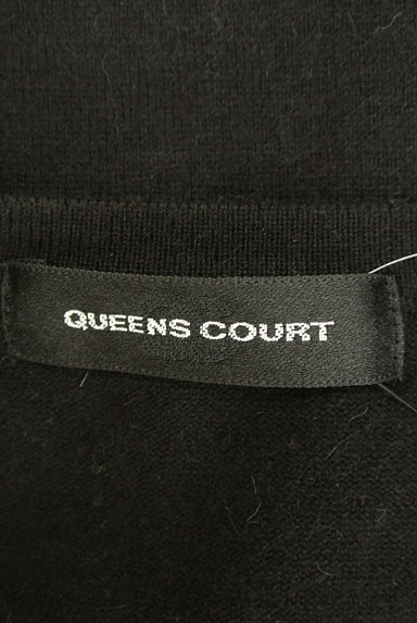 QUEENS COURT（クイーンズコート）の古着「パール装飾切替カーディガン（カーディガン・ボレロ）」大画像６へ