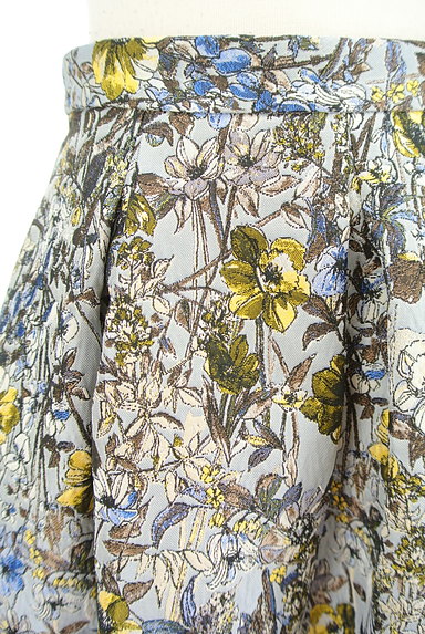 QUEENS COURT（クイーンズコート）の古着「花柄ゴブラン織りフレアスカート（スカート）」大画像４へ