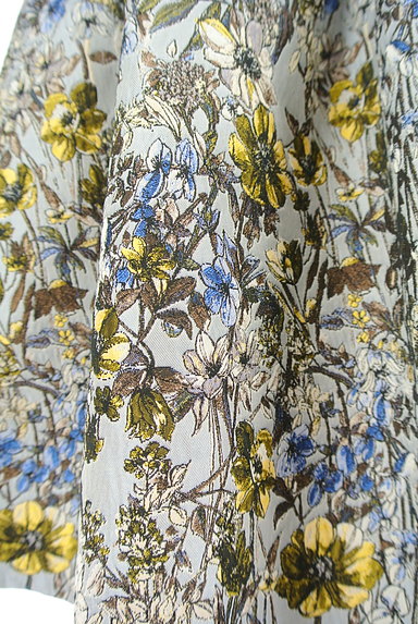 QUEENS COURT（クイーンズコート）の古着「花柄ゴブラン織りフレアスカート（スカート）」大画像５へ