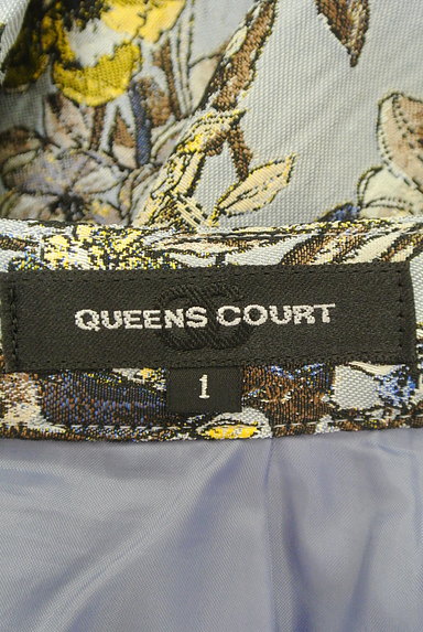 QUEENS COURT（クイーンズコート）の古着「花柄ゴブラン織りフレアスカート（スカート）」大画像６へ