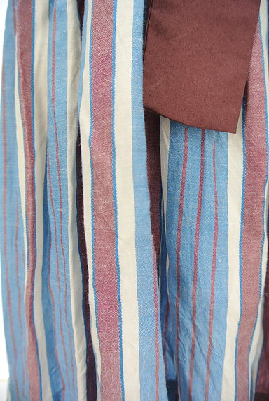 Vivienne Westwood（ヴィヴィアンウエストウッド）の古着「ウエストリボンマルチストライプワンピ（ワンピース・チュニック）」大画像５へ