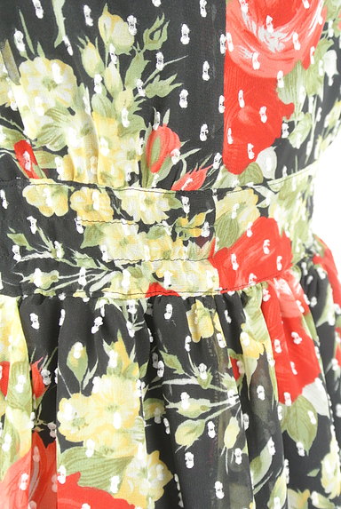 Lois CRAYON（ロイスクレヨン）の古着「花柄シフォンマキシキャミワンピ（キャミワンピース）」大画像５へ