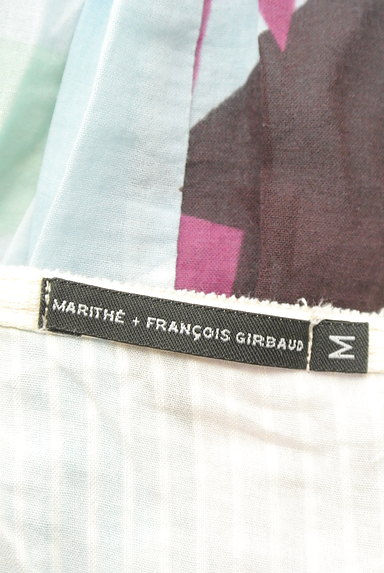 MARITHE FRANCOIS GIRBAUD（マリテフランソワジルボー）の古着「総柄デザインフレアミニスカート（ミニスカート）」大画像６へ