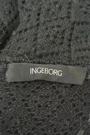 INGEBORG（インゲボルグ）の古着「リボンカギ編みニットカーディガン（カーディガン・ボレロ）」大画像６へ