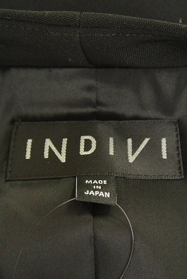 INDIVI（インディヴィ）の古着「シンプルノーカラーＶネックジャケット（ジャケット）」大画像６へ