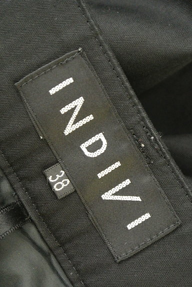 INDIVI（インディヴィ）の古着「ストライプ柄フレアパンツ（パンツ）」大画像６へ