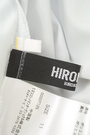 HIROKO BIS（ヒロコビス）の古着「花柄×無地切り替えシフォンワンピース（ワンピース・チュニック）」大画像６へ